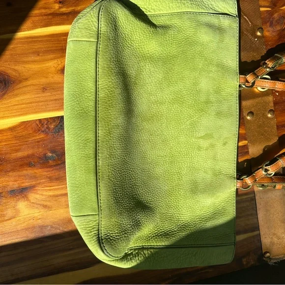 Vintage Coach Bag - green suede - Picture 4 of 6